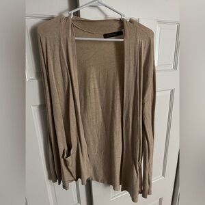 The Limited Tan Open Front Cardigan